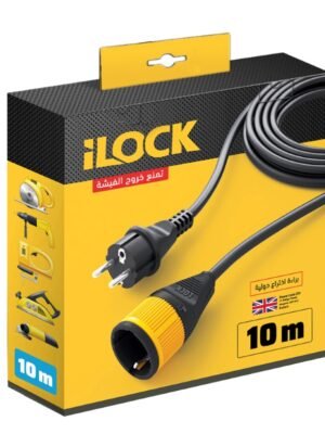 وصلة تطويل كهرباء 10 متر – 16 امبير ilock