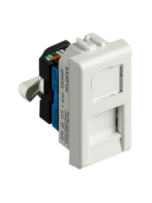 لقمة نت CAT6 بتشينو ماتيكس إيدج -أبيض (AM5979C6)